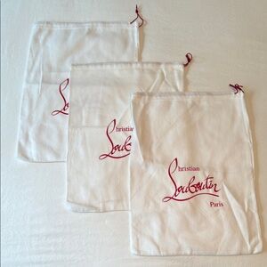 Christian Louboutin White Dust Bags